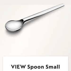 Sleek Silver Stainless Steel Long Spoon